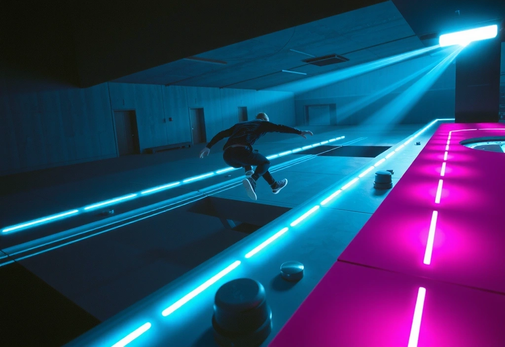 Chrono-Runner gameplay showing rewind mechanics